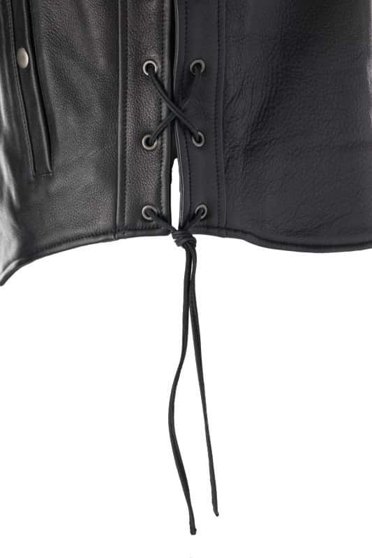 Kuryakyn — Kuryakyn Leather By River Road Old Skool Leather Vest Black - Large - view 2