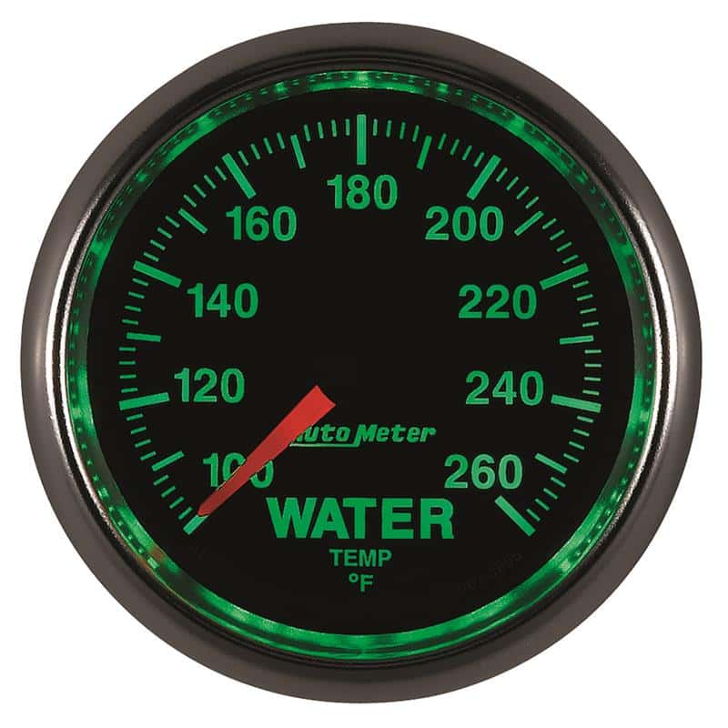 AutoMeter — Autometer GS 100-260 degree Electronic Water Temperature Gauge
2-1/16" WATER TEMP, - view 4