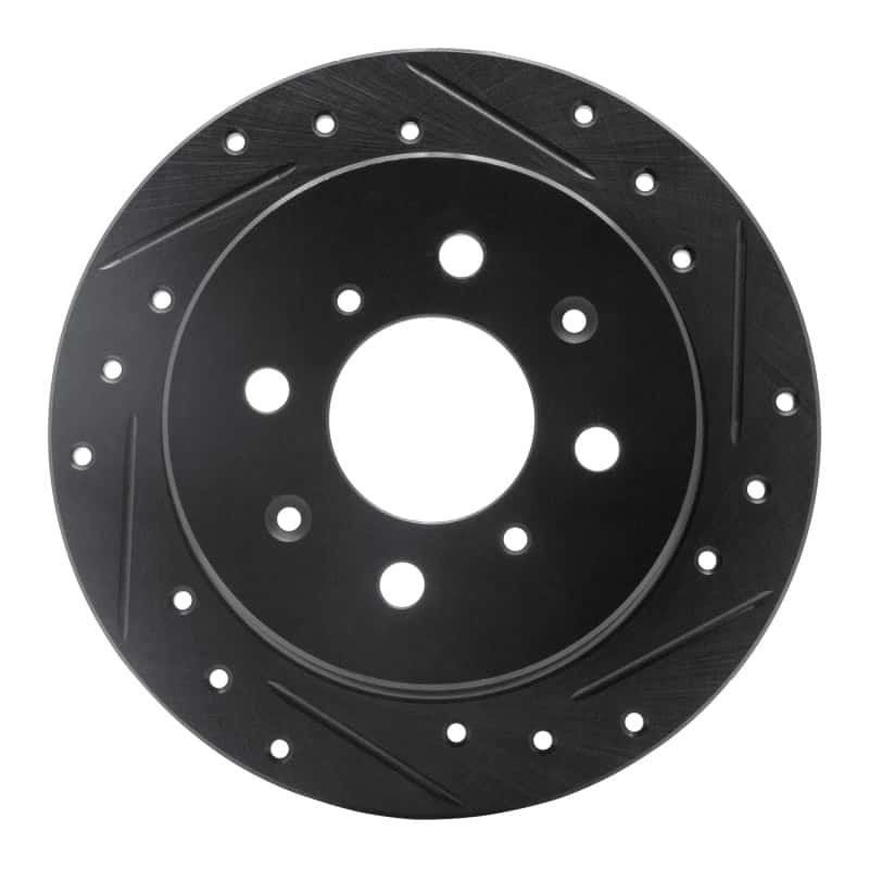 R1 Concepts — R1 88-01 Acura Integra Rear Right Drilled & Slotted Black Brake Rotor
R1 Brake Rotor Drill - view 1