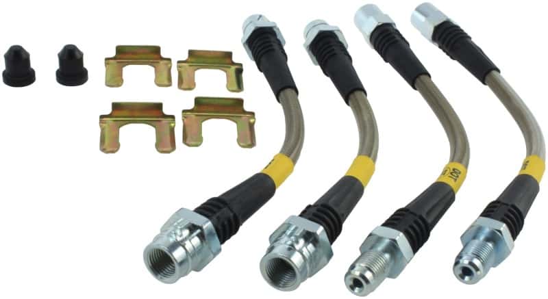 Stoptech — StopTech 93-98 Volkswagen Golf Stainless Steel Rear Brake Lines
SS Brake Lines - view 3