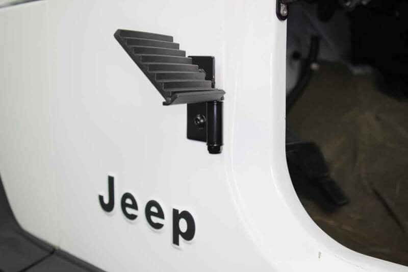 Fishbone Offroad — Fishbone Offroad 76-06 Jeep CJ YJ TJ Wrangler Foot Peg Set Gloss - Black - view 3