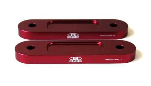 BLOX Racing — BLOX Honda S2000 Racing Front 12mm Thin Spacer Bump Steer Kit - Red (Lowered 1in and more) - view 1