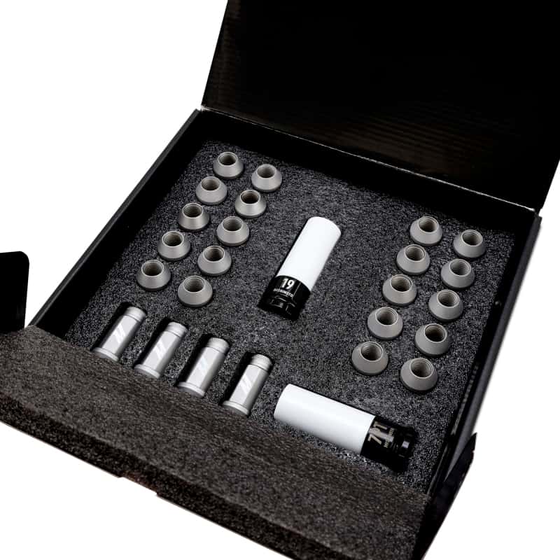 Mishimoto — Mishimoto Steel Locking Lug Nuts M14x1.5 24pc Set Black
Wheel Lug Nut Set - view 4