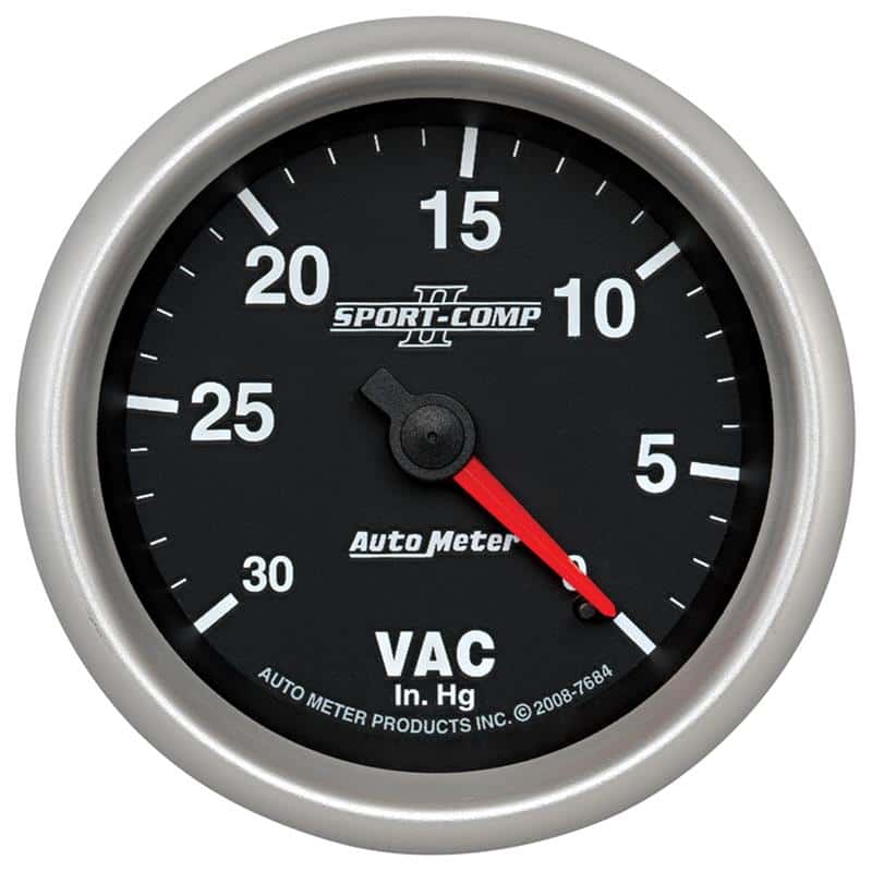 AutoMeter — AutoMeter Gauge Vacuum 2-5/8in. 30Inhg Mechanical Sport-Comp II
2-5/8" VACUUM, 30 IN - view 1