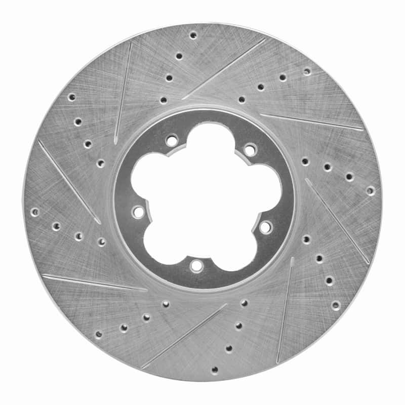 R1 Concepts — R1 14-19 Ford Transit (Mexico) Front Left Drilled & Slotted Silver Brake Rotor
R1 Brake Rotor Drill - view 1