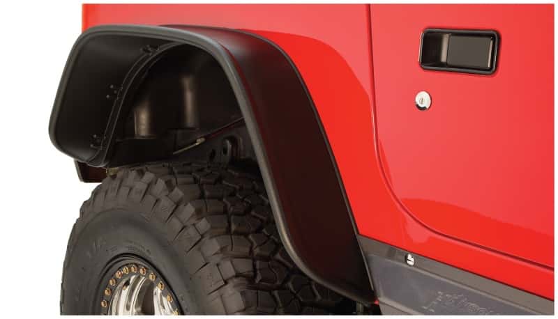 Bushwacker — Bushwacker 97-06 Jeep Wrangler Flat Style Flares 4pc - Black
FF Jeep Flat Sty 4Pc - view 4