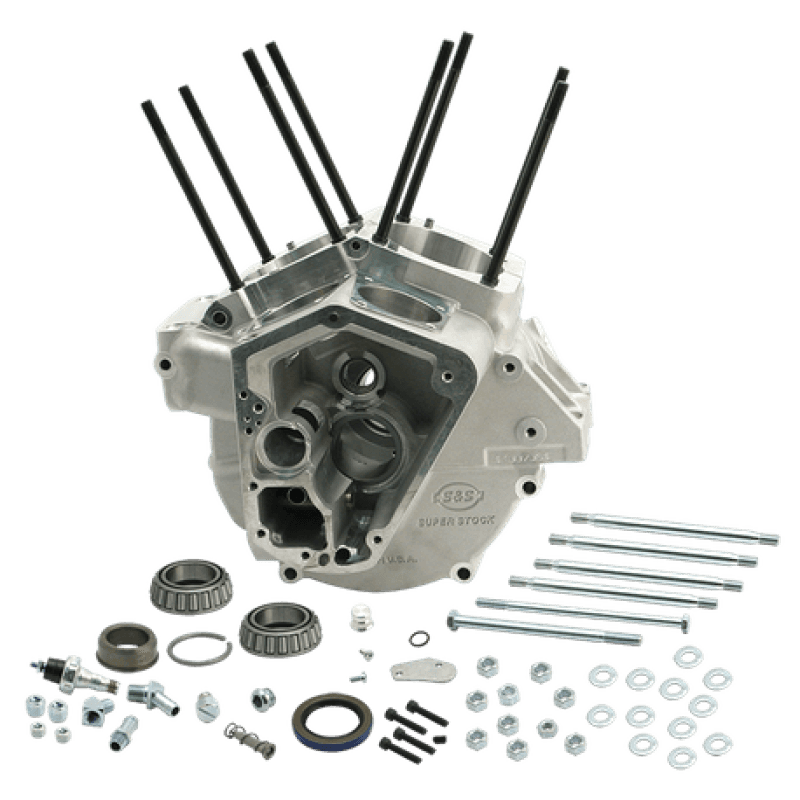 S&S Cycle — S&S Cycle 92-99 BT w/ Stock Bore Super Stock Alternator Style Crankcase - Natural - view 2