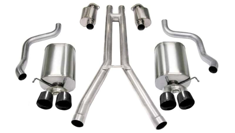 CORSA Performance — Corsa 2004-2008 Cadillac XLR 4.6L 25in Cat-Back Dual Rear w Twin 35in Black Pro-Series Tips
Exhaust - view 1