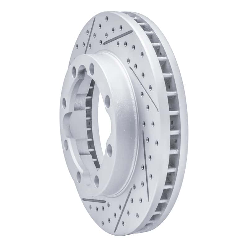 R1 Concepts — R1 92-00 Chevrolet K3500 Front Left Drilled & Slotted Geo-Carbon Rotor - view 2