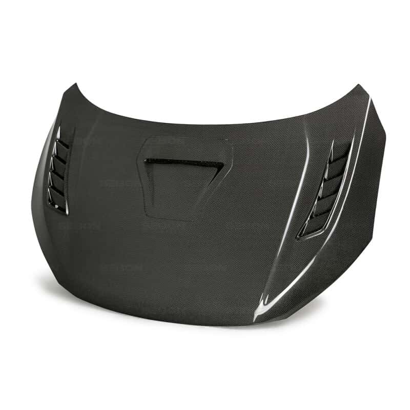 Seibon — Seibon 17-20 Honda Civic Type-R (FK8) TSII Style Carbon Fiber Hood - view 1