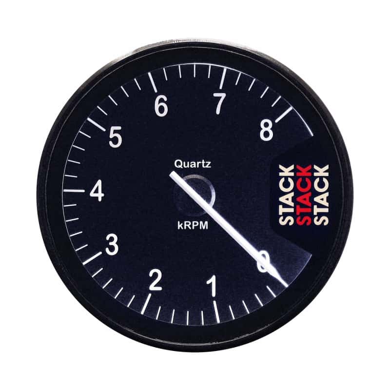AutoMeter — Autometer Stack Clubman Tachometer 80mm 0-8K RPM - Black
Tach Club Blk 8kRPM - view 1
