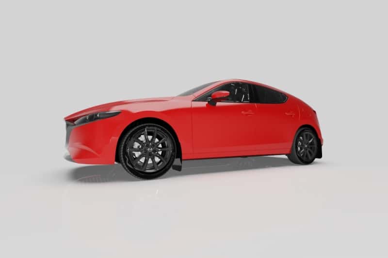 Rally Armor — Rally Armor 19-26 Mazda3 Hatchback Black UR Mud Flap w/Dark Grey Logo
Mud Flap - view 4