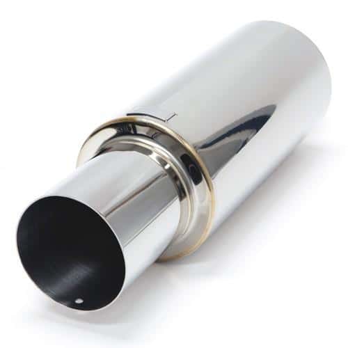 BLOX Racing — BLOX Racing 76.2mm N1 Straight Tip Muffler Universal - view 1