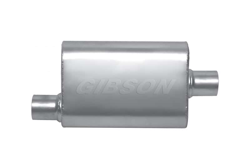 Gibson — Gibson MWA Superflow Offset/Center Oval Muffler - 4x9x14in/3in Inlet/3in Outlet - Stainless
Muffler - view 2