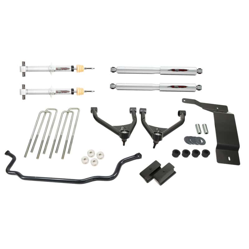 Belltech — Belltech 07-13 Silverado / Sierra 1500 4WD Ext & Crew Cab 4in Trail Perf Lift Kit w/ Front Sway Bar
LIFT KIT - view 2