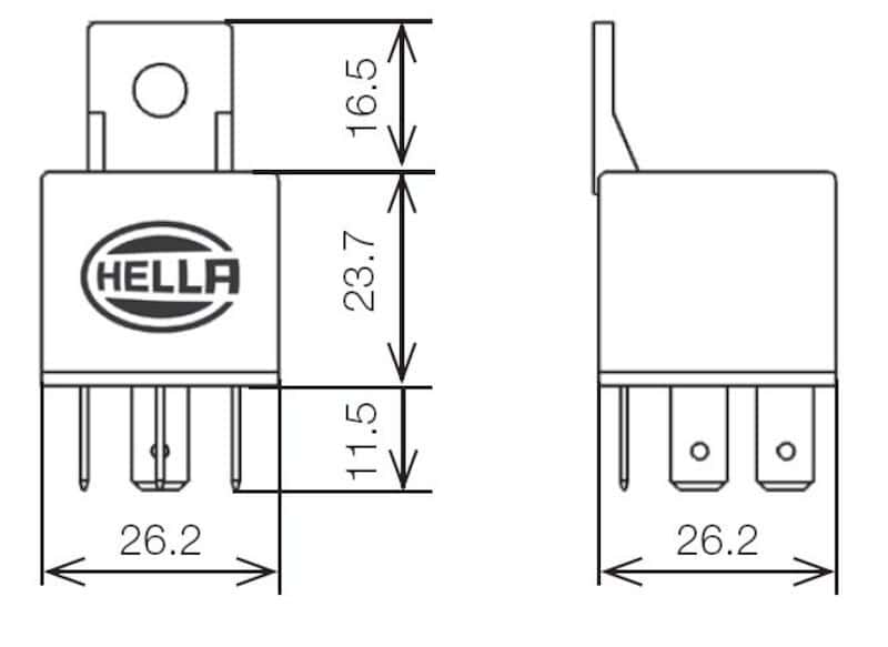 Hella — Hella Relay Mini Iso 5 Pole 12V Spdt Bkt - view 7