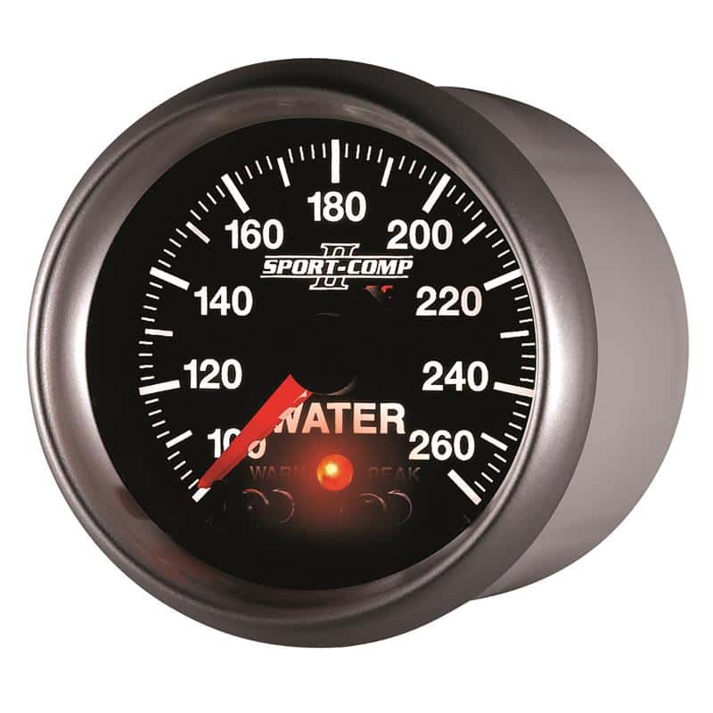 AutoMeter — Autometer Sport-Comp II 52.4mm 100-260 Deg F Water Temp Peak & Warn w/ Electronic Control Gauge
2-1/16" WATER TEMP, - view 4