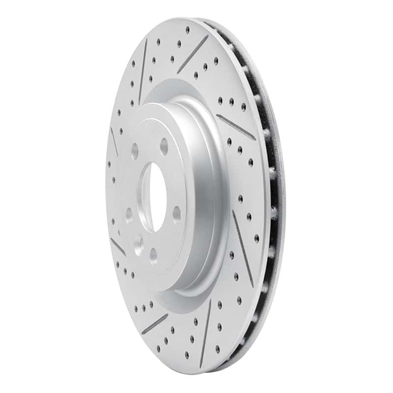 R1 Concepts — R1 17-20 Jaguar Xe Rear Left Drilled & Slotted Geo-Carbon Rotor - view 2
