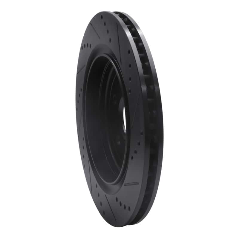 R1 Concepts — R1 16-24 Cadillac ATS Rear Left Drilled & Slotted Black Brake Rotor
R1 Brake Rotor Drill - view 4