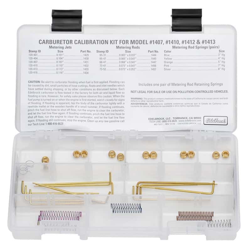 Edelbrock — Edelbrock Jet / Rod Kit for 1407/1410/1412/1413
CARB COMPONENTS - view 4
