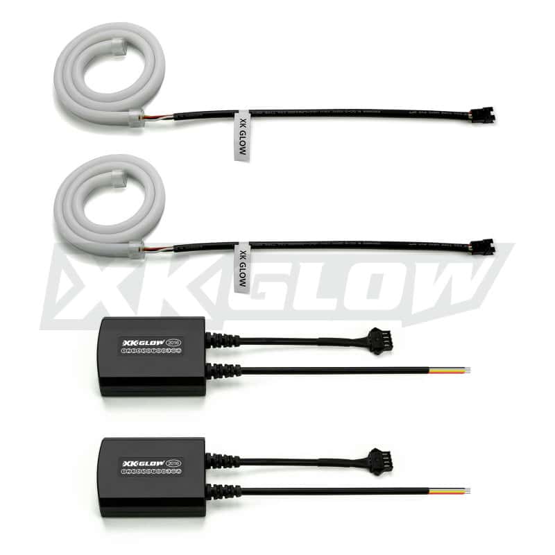 XKGLOW — XK Glow 24inch - 2pc Sequential Switchback LED Strip Kit DRL Turnsignal for Headlights - view 2