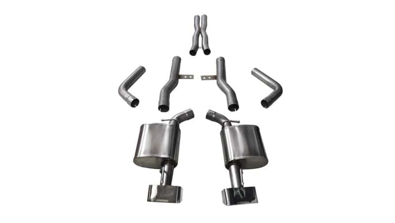 CORSA Performance — Corsa 2015-2023 Dodge Challenger SRT / Scat Pack / R/T 6.4L Polished Xtreme Cat-Back Exhaust
Exhaust - view 1