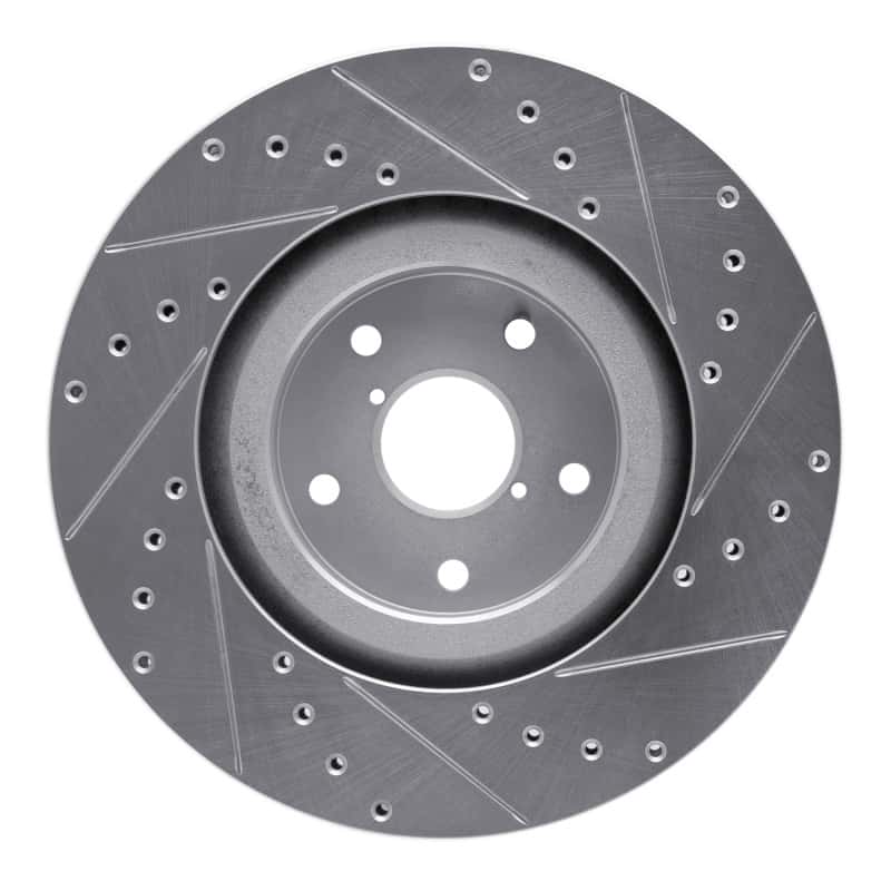 R1 Concepts — R1 19-23 Subaru ASCENT Front Left Drilled & Slotted Silver Brake Rotor
R1 Brake Rotor Drill - view 5