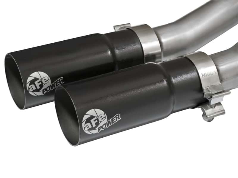 aFe — aFe Rebel Series CB Middle-Side Exit SS Exhaust w/ Black Tips 09-16 GM Silverado/Sierra V6/V8
Cat-Back Exhaust - view 3