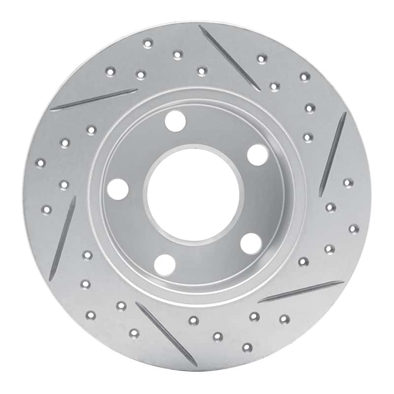 R1 Concepts — R1 92-05 Audi A6 Quattro Rear Left Drilled & Slotted Geo-Carbon Rotor - view 5