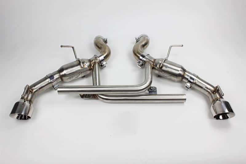 Mishimoto — Mishimoto 2016+ Chevrolet Camaro SS Dual-Tip Pro Axle Back Exhaust w/ Polished Tips - view 1