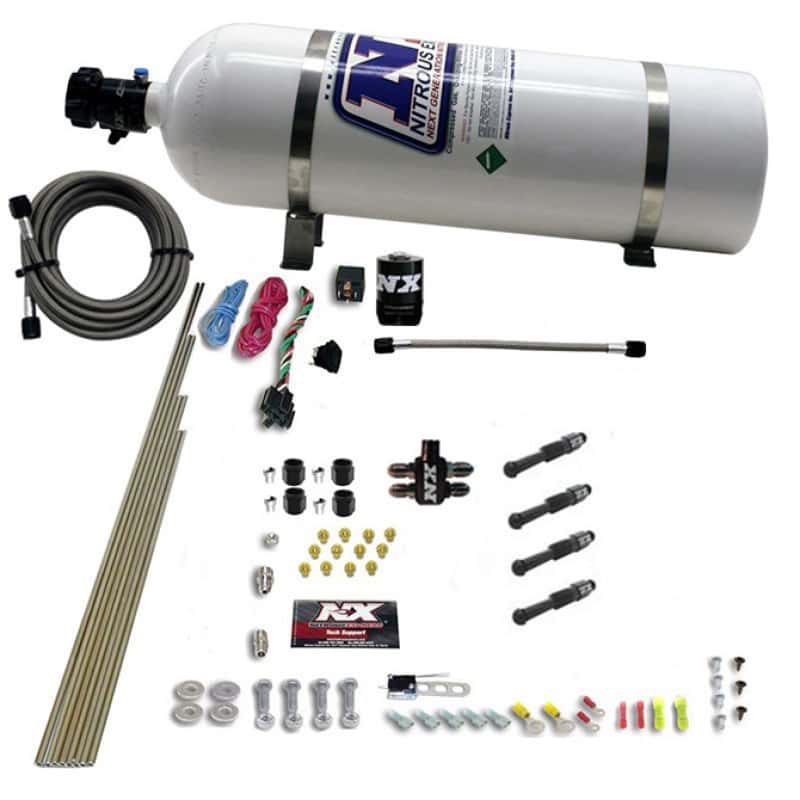 Nitrous Express — Nitrous Express Dry Direct Port Nitrous Kit 4 Cyl w/15lb Bottle
Injection System Kit
N2OSys - view 3