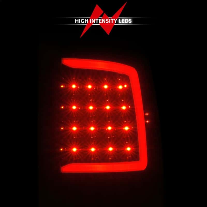 ANZO — ANZO 09-18 Dodge Ram 1500 Full LED Taillights w/ Sequential Black Housing/Clear Lens
Tail Light Set - view 7