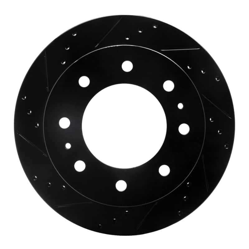 R1 Concepts — R1 11-25 Chevrolet Silverado 3500 HD Rear Left Drilled & Slotted Black Brake Rotor
R1 Brake Rotor Drill - view 1