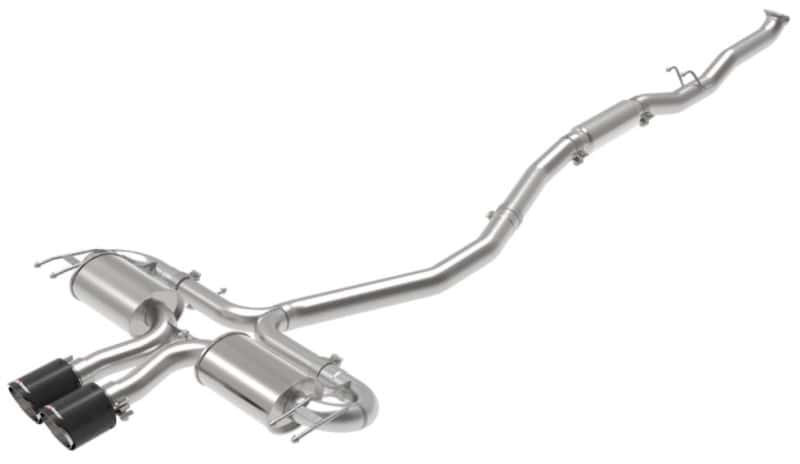 aFe — aFe Takeda 3in 304 SS Cat-Back Exhaust System w/CF Tips 17-20 Honda Civic Sport L4-1.5L (t)
Cat-Back Exhaust - view 2