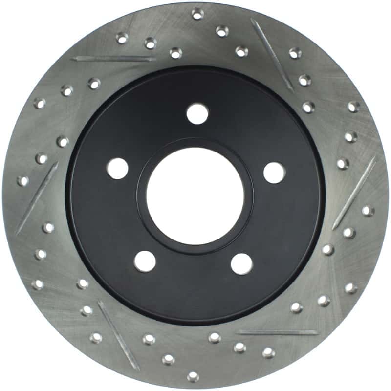 Stoptech — StopTech 12-15 Ford Focus w/ Rear Disc Brakes Rear Left Slotted & Drilled Rotor
Slot/Drill Rotor - view 1