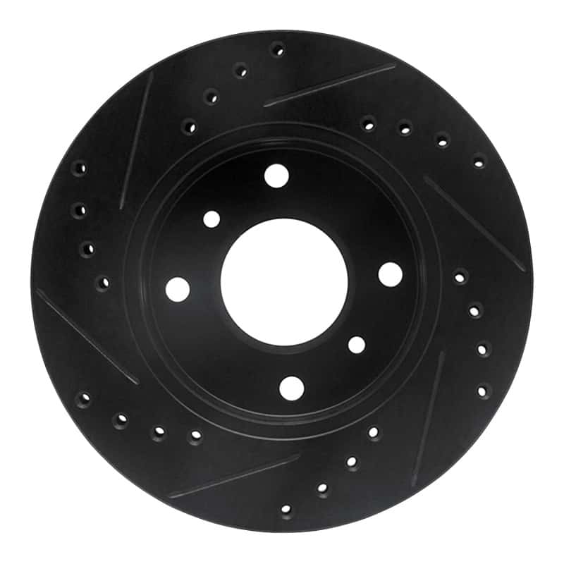 R1 Concepts — R1 89-13 Infiniti G20 Front Right Drilled & Slotted Black Brake Rotor
R1 Brake Rotor Drill - view 5