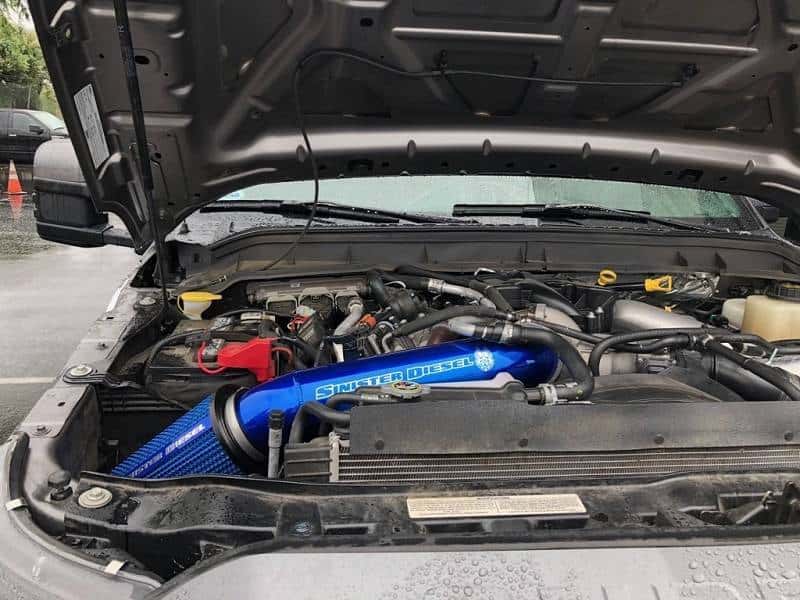 Sinister Diesel — Sinister Diesel 2017+ Ford Powerstroke 6.7L Cold Air Intake - view 4