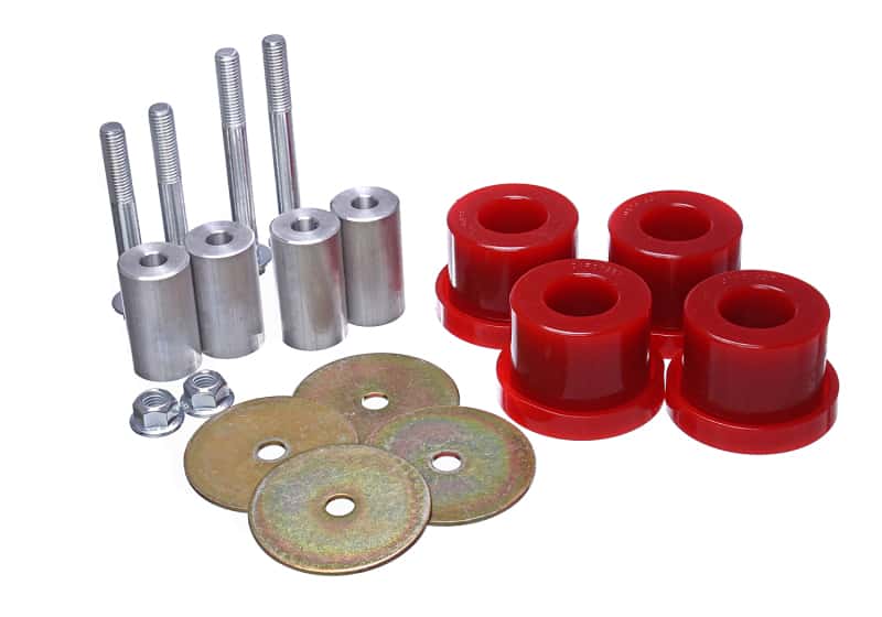 Energy Suspension — Energy Suspension 2015 Ford Mustang (Exc Cobra) Red Differential Mount Bushing Set
Differential Bushing - view 3