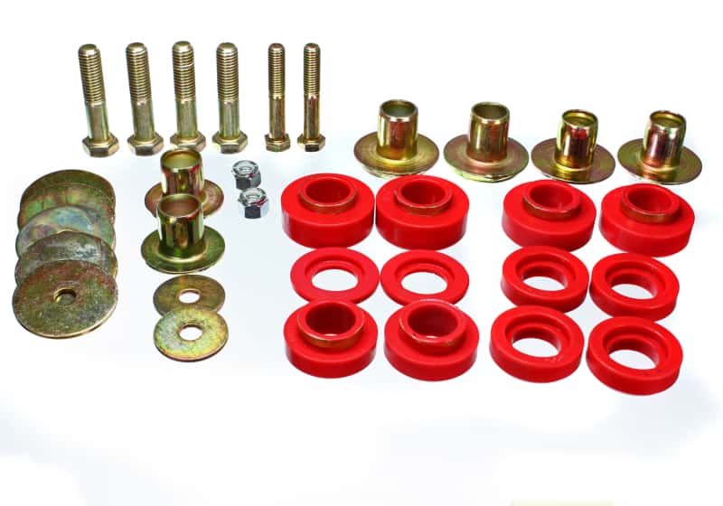 Energy Suspension — Energy Suspension Firebird Body Mount Set - Red
BodyMntBshKt - view 3