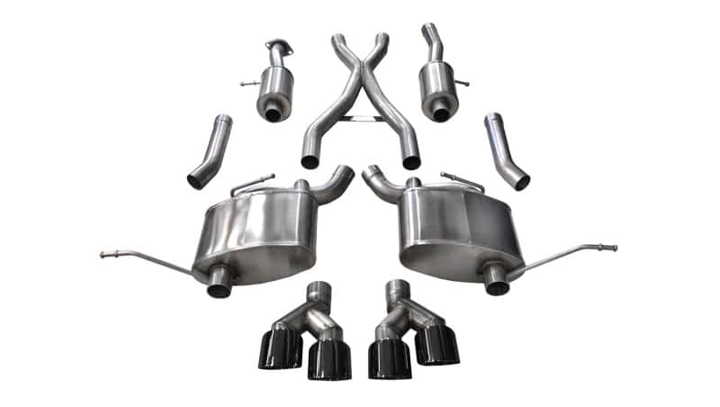CORSA Performance — Corsa 2014-2021 Jeep Grand Cherokee Summit Edition Black 2.5in Dual Rear Exit Cat-Back Exhaust
Exhaust - view 1