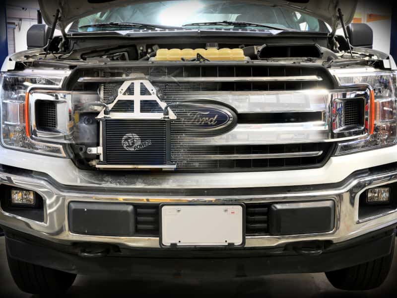 aFe — aFe 15-20 Ford F-150 6R80/10R80 BladeRunner Transmission Oil Cooler Kit
Trans Cooler Kit - view 5