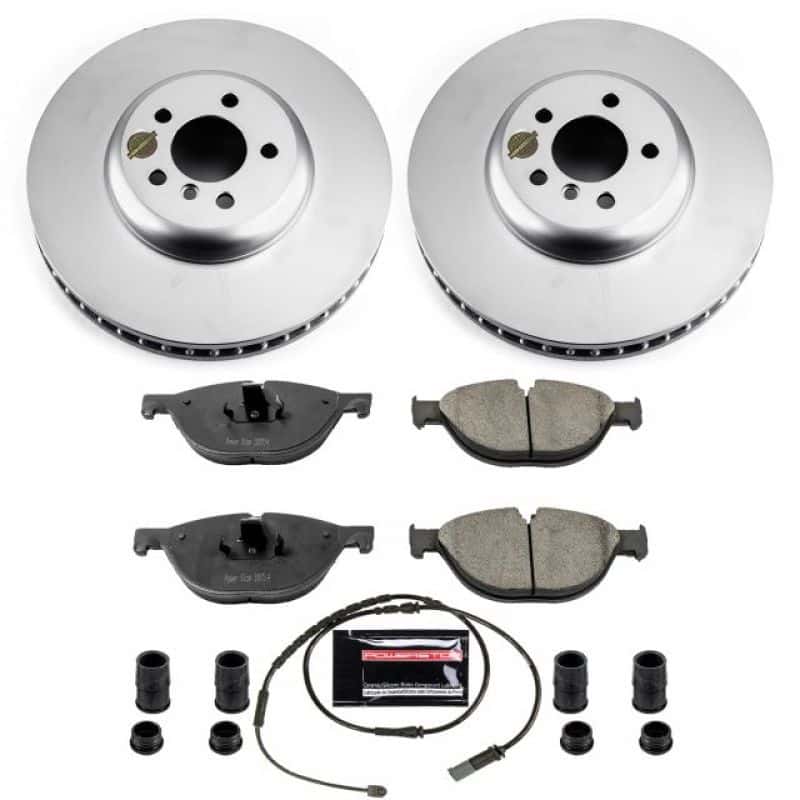 PowerStop — Power Stop 10-15 BMW 550i GT Front Z17 Evolution Geomet Coated Brake Kit - view 1