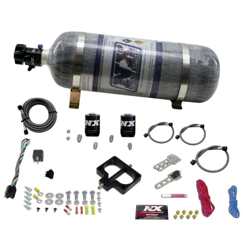 Nitrous Express — Nitrous Express Dodge TBI (Magnum) Nitrous Plate Kit (Magnum Engine) w/Composite Bottle
Injection System Kit
N2OSys - view 1