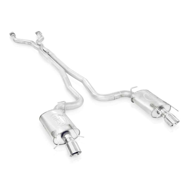 Stainless Works — Stainless Works 2009-15 Cadillac CTS-V Sedan 3in Catback System X-Pipe S-Tube Mufflers 4in Tips
Exhaust System - view 1