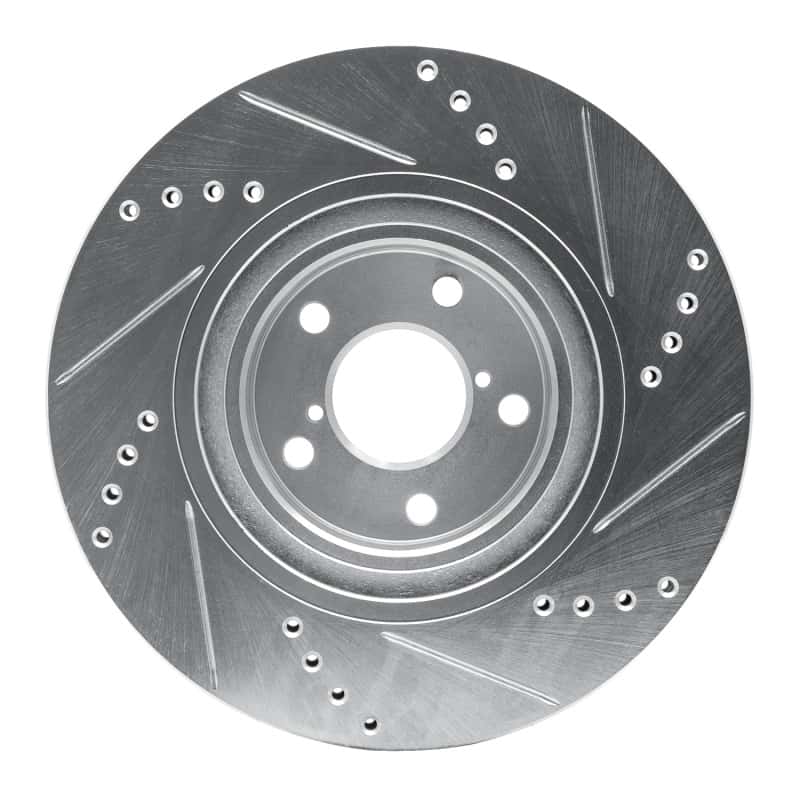 R1 Concepts — R1 04-25 Scion FR-S Front Left Drilled & Slotted Silver Brake Rotor
R1 Brake Rotor Drill - view 5