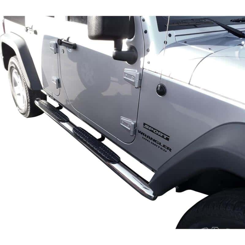 Westin — Westin 2007-2017 Jeep Wrangler Unlimited PRO TRAXX 4 Oval Nerf Step Bars - SS
Nerf/Step Bar - view 4