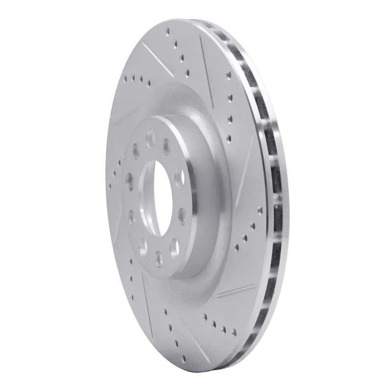 R1 Concepts — R1 2017-2025 Alfa Romeo Stelvio Rear Right Drilled & Slotted Silver Brake Rotor
R1 Brake Rotor Drill - view 2