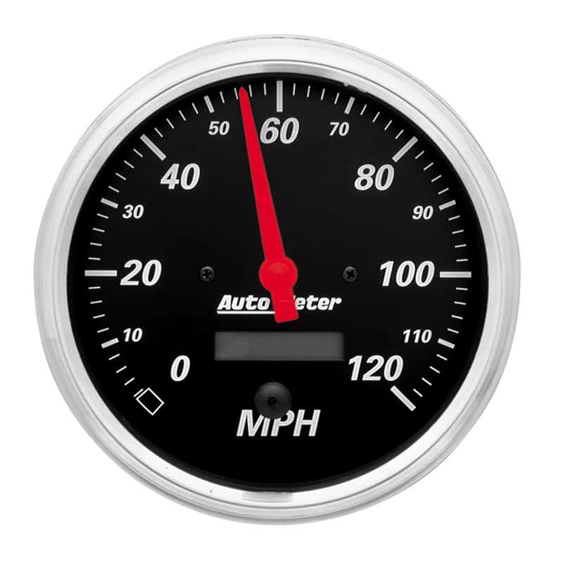 AutoMeter — Autometer Designer Black 5in 120 MPH Electronic Programmable w/ LCD ODO Gauge
GA 5" SPD ELEC DB - view 2