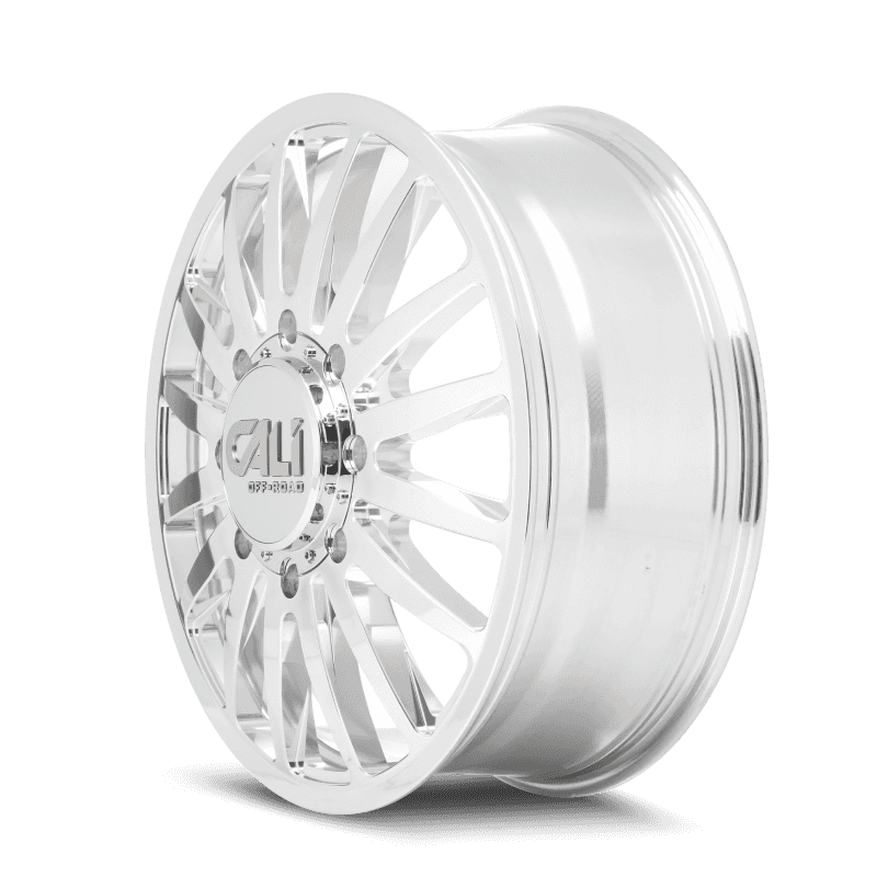 Cali Off-Road — Cali Off-Road 9110D Summit Dually 20x8.25 / 8x165.1 BP / -232mm Offset / 121.3mm Hub Polished Wheel
9110D - view 3