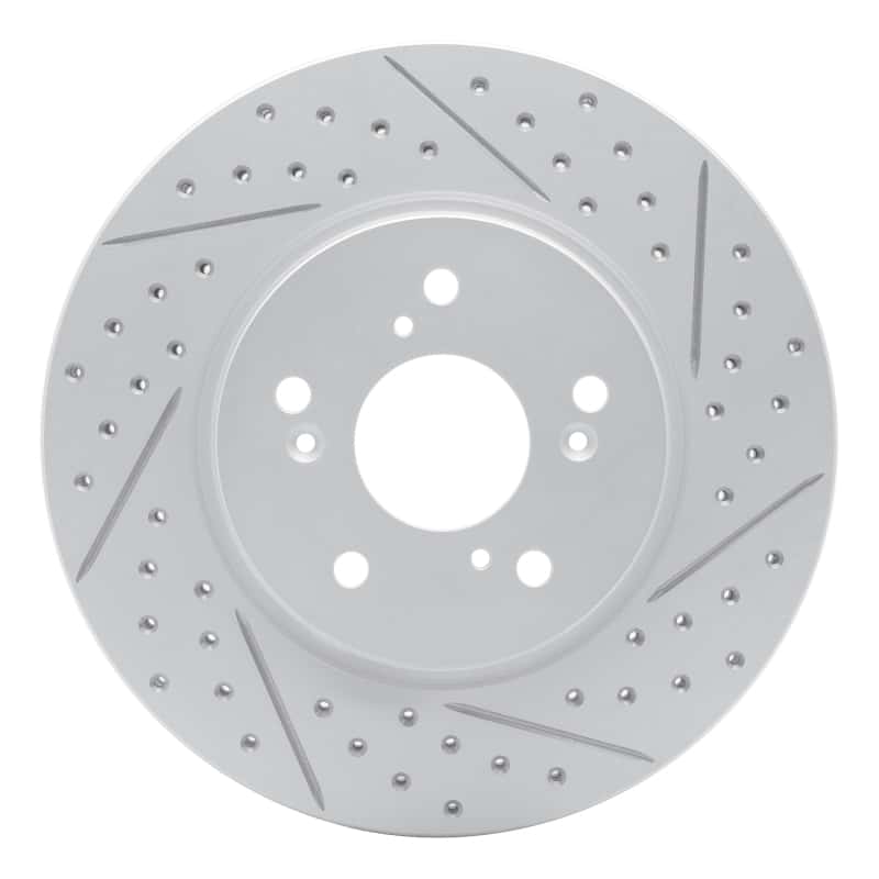 R1 Concepts — R1 07-16 Acura Rdx Front Right Drilled & Slotted Geo-Carbon Rotor - view 1